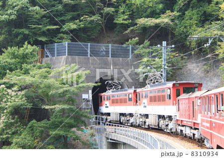 大井川鉄道井川線 南アルプスあぷとラインの写真素材