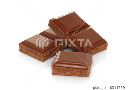 Broken chocolate bar. Broken chocolate bar. 8311659