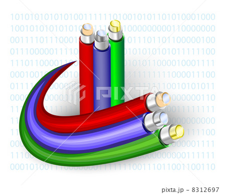Fibre Optic. Vector illustration 8312697