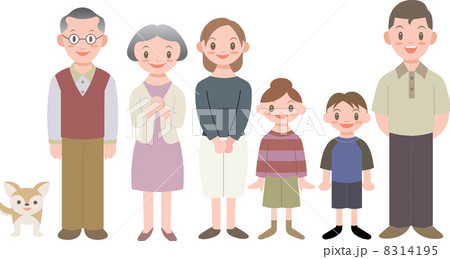 シンプル三世代家族 8314195