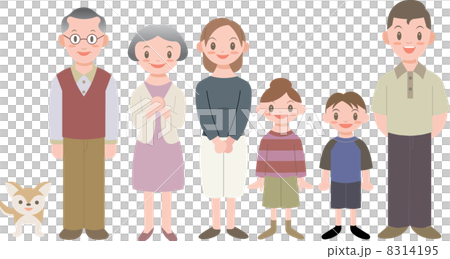 Simple three generations family Simple three generations family 8314195