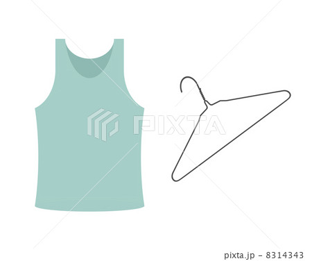 タンクトップと針金ハンガー 8314343