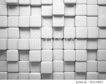 Abstract pattern of  square white pieces 8314865