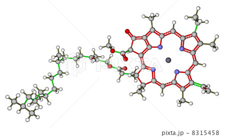 Chlorophyll molecular structure 8315458
