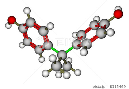 Bisphenol A molecular structure 8315469