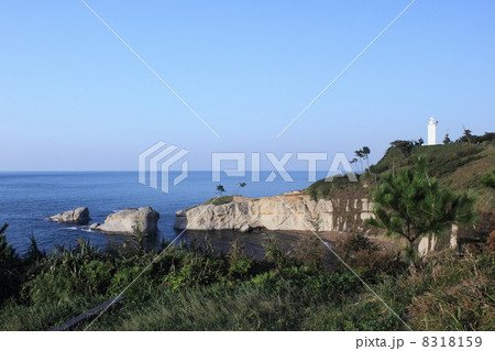加佐岬灯台（加佐の岬 石川県 加賀市 橋立町） 8318159