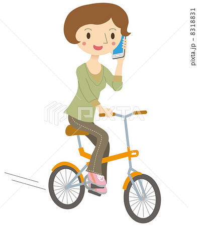 自転車 携帯マナー 危険 自転車 携帯マナー 危険 8318831