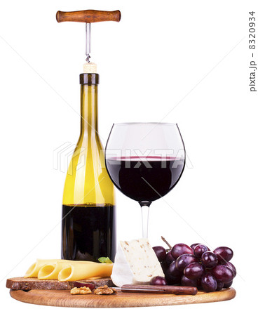 picnic background with wine and food 8320934