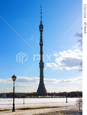 panorama Ostankino Tele Tower winter panorama Ostankino Tele Tower winter 8321421