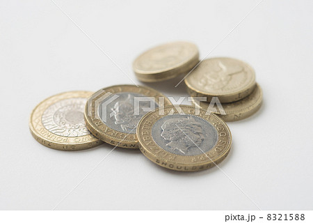 1ポンドコイン 2ポンドコインの写真素材 215