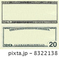 Clear 20 dollar banknote pattern 8322138