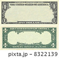 Clear 1 dollar banknote pattern 8322139