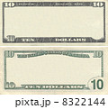 Clear 10 dollar banknote pattern 8322144