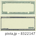 Clear 100 dollar banknote pattern 8322147