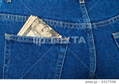 U.S. dollars in the back jeans pocket 8327506
