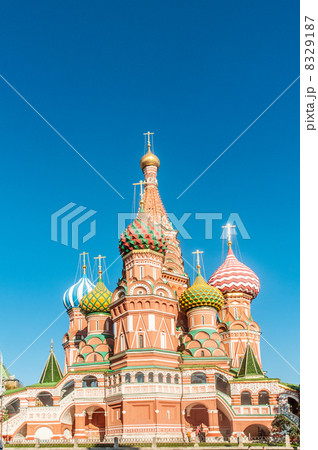 Famous st Vasily Blessed cathedral in Moscow Famous st Vasily Blessed cathedral in Moscow 8329187