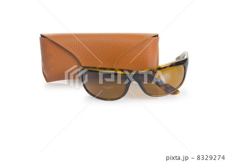 Elegant sunglasses isolated on the white 8329274