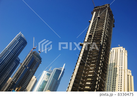 Modern buildings in Dubai Marina 8330475