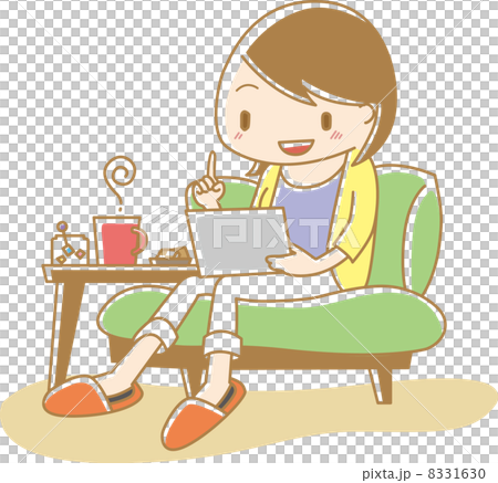 タブレットと女性 タブレットと女性 8331630