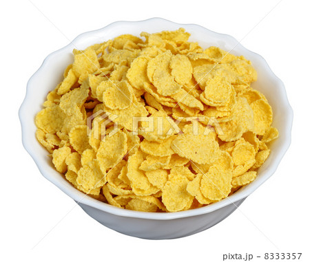 cornflakes in a white plate 8333357