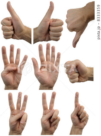 Set of gestures Set of gestures 8333359