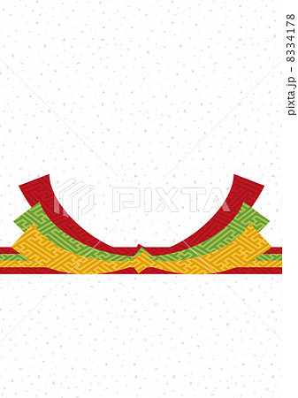 のし紙風の年賀状-05■和紙・熨斗紙・無地 8334178
