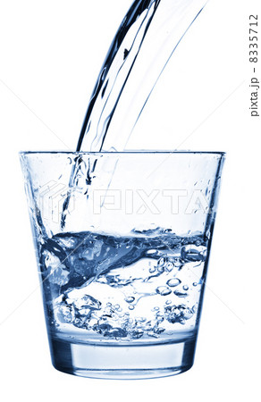 Water poured into wineglass Water poured into wineglass 8335712