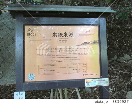 有馬温泉のレトロな町並み　炭酸泉源公園　「日本三古湯」　  8336927