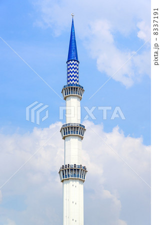 マレーシア・ブルーモスクのミナレット(マレーシア、シャー・アラム) 8337191