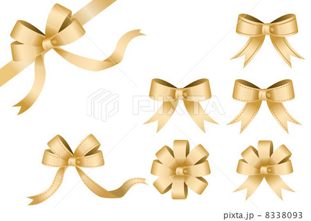 ribbon gold Vector 8338093