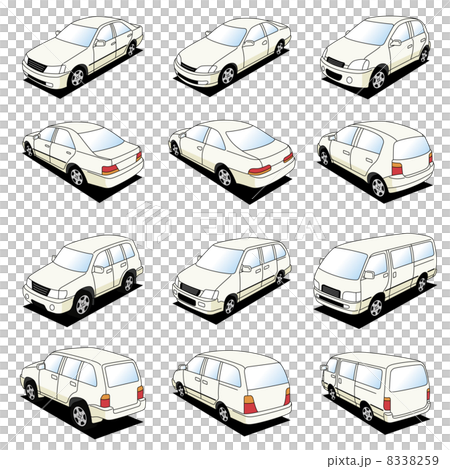 Illustration of a passenger car [white] 8338259