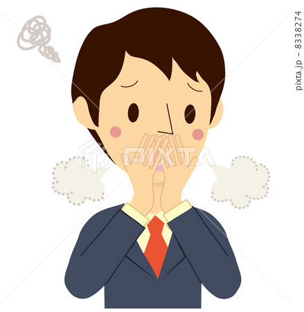 口臭ケア　男性　悩む  8338274