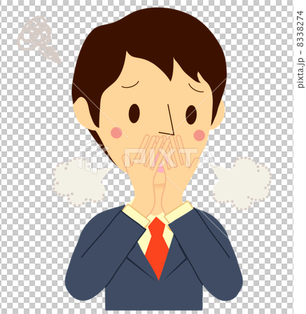 口臭ケア　男性　悩む  8338274