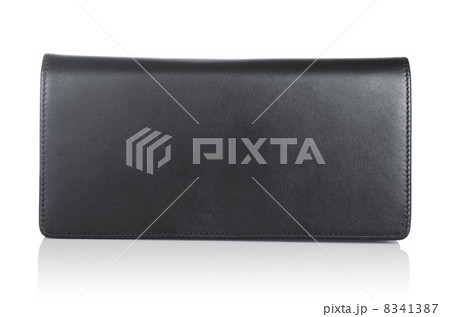 Leather wallet isolated on the white 8341387