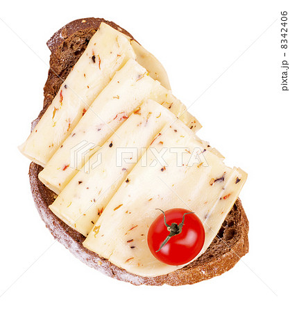 tasty sandwich isolated on white 8342406