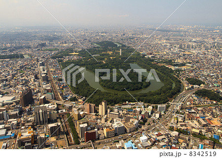 仁徳天皇陵を空撮 仁徳天皇陵を空撮 8342519