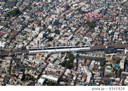 小田急千歳船橋駅を上空より撮影 8342826
