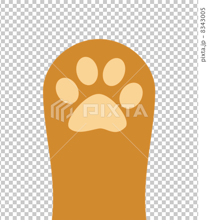 肉球のイラスト素材