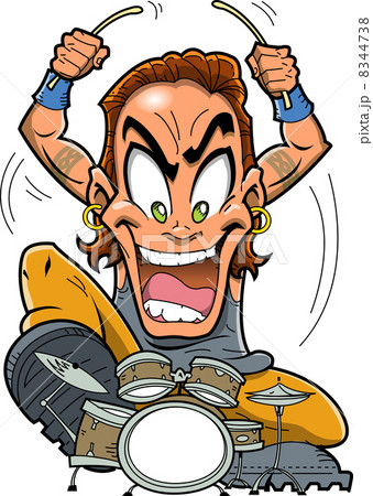 Heavy Metal Drummer 8344738