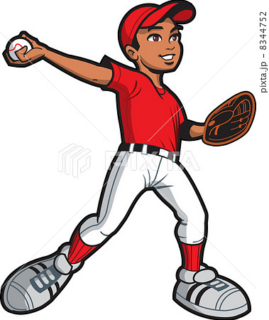Ethnic Baseball Pitcher 8344752