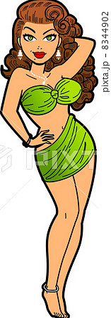 Retro Glamour Girl 8344902