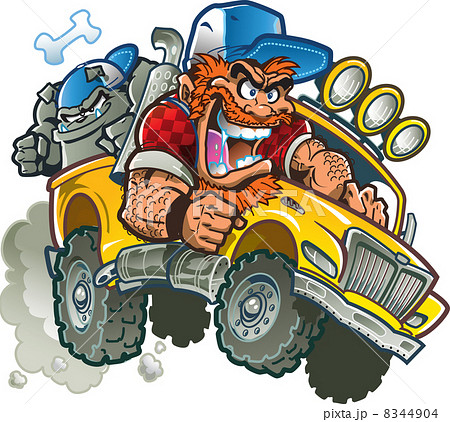 Crazy Redneck In Pickup Truck Crazy Redneck In Pickup Truck 8344904