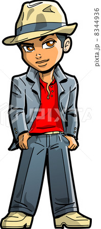 Stylish Young Man With Fedora 8344936