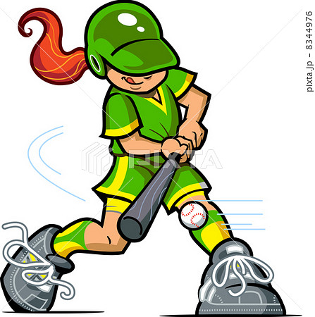 Girl Baseball Batter 8344976