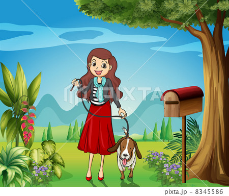 A woman and her pet A woman and her pet 8345586