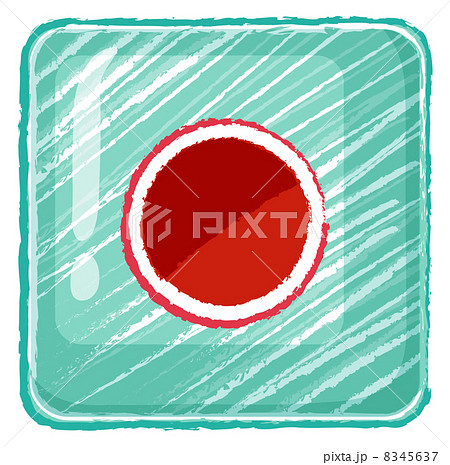 A power on/off button icon drawing A power on/off button icon drawing 8345637