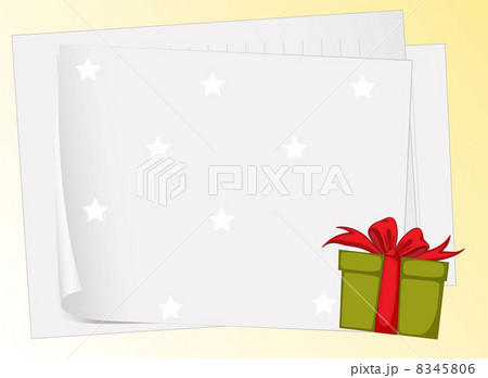 paper sheets and gift box 8345806