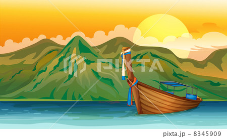 A boat floating 8345909