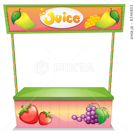 A fruit vendor stall A fruit vendor stall 8346803