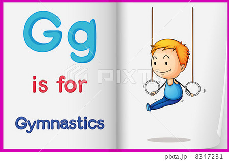 A picture of gymnastics in a book A picture of gymnastics in a book 8347231